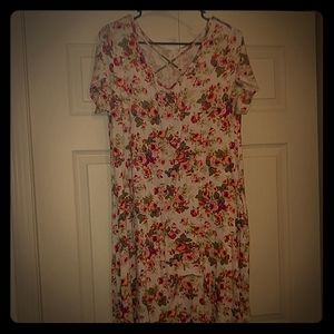 A dress with flowers